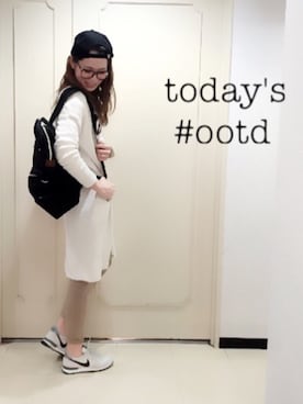「k.growthのアイテム（キャップ、ブラック系）」を使った、K.growthさん（レディース・168cm）の春コーディネート