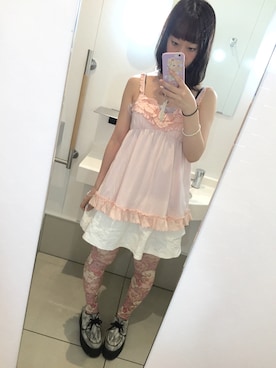 「SHUSHU（シュシュ）のアイテム」を使った、！！さん（レディース・154cm）の夏コーディネート
