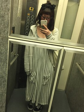 「アイテム（チュニック）」を使った、！！さん（レディース・154cm・20代）の秋コーディネート