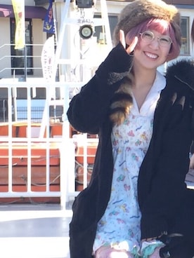 「SWIMMER（SWIMMER）のアイテム（ワンピース/ドレス）」を使った、！！さん（レディース・154cm）の冬コーディネート