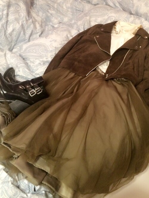 ライダースジャケットを使った「ﾋﾞｼﾞｭｰﾄｯﾌﾟｽ」のレディース人気ファッションコーディネート - WEAR