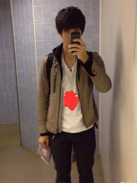 「TAKEO KIKUCHI（タケオキクチ）のアイテム（ブルゾン）」を使った、K.Kさん（メンズ・180cm）の秋コーディネート