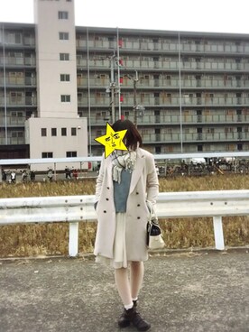 「DRWCYS」｜「アイテム（その他アウター）」を使った、蒼さん（レディース・168cm）の冬コーディネート
