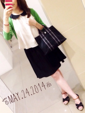 「エルメス」｜「アイテム（ワンピース/ドレス）」を使った、kana.comさん（レディース・156cm）の春コーディネート
