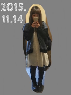 「アイテム（チュニック）」を使った、Hanapiyoooooさん（レディース・154cm・20代）の秋コーディネート
