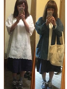 Hanapiyoooooさん（レディース・154cm）の春コーディネート