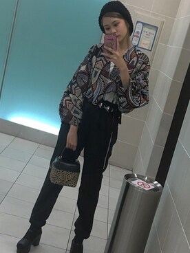 「BUBBLES（バブルス）のアイテム（帽子）」を使った、mさん（レディース・160cm）の秋コーディネート