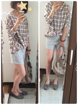 「海」｜「アイテム（モカシン/デッキシューズ）」を使った、AKIRAさん（レディース・167cm）の夏コーディネート