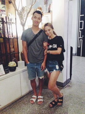 林紘嘉さん(レディース・165cm)の秋コーディネート