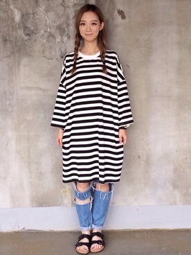 林紘嘉さん(レディース・165cm)の秋コーディネート