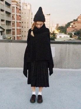 「skirt」｜「アイテム（その他）」を使った、林紘嘉さん（レディース・165cm）の冬コーディネート