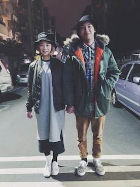 「JOYRICH」｜「アイテム（その他シューズ）」を使った、林紘嘉さん（レディース・165cm）の冬コーディネート