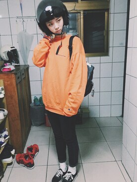 「orange」｜林紘嘉さん（レディース・165cm）の春コーディネート