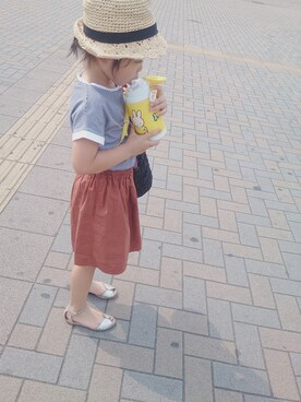 「水筒」｜es*さん（キッズ・110cm）の夏コーディネート