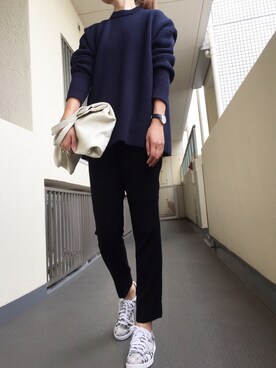 「UNDER BAR RAW．（アンダーバーロウ）のアイテム」を使った、AMIさん（レディース・157cm）の秋コーディネート