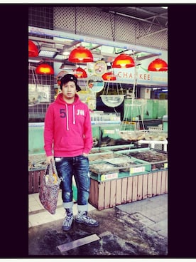 「jack wills」｜mattさん（メンズ・175cm）の夏コーディネート