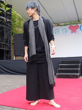 「HERE'S（HERE'S）のアイテム（その他アウター）」を使った、たくみんさん（メンズ・162cm）の秋コーディネート