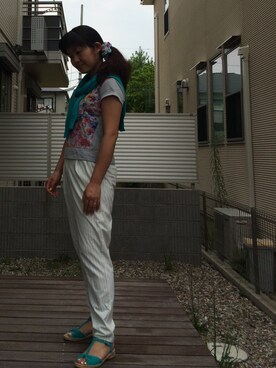 YumiTeaさん(レディース・156cm)の夏コーディネート