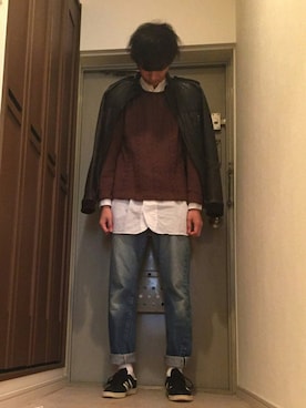 TagoMagoさん（メンズ・183cm）の冬コーディネート