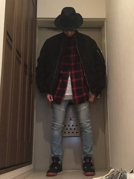「H&M（エイチ・アンド・エム）のアイテム（その他）」を使った、TagoMagoさん（メンズ・183cm）の冬コーディネート