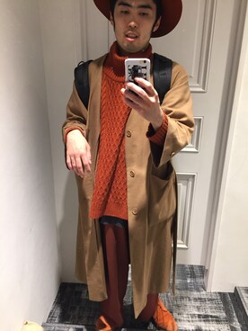 「HARE（ハレ）のアイテム（その他アウター）」を使った、トネちゃんさん（メンズ・165cm）の秋コーディネート