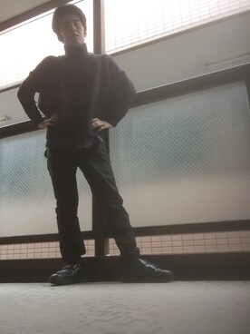 「HARE（ハレ）のダブルベルトスニーカー(HARE)（スニーカー）」を使った、トネちゃんさん（メンズ・165cm）の春コーディネート