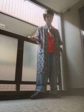 「HARE（ハレ）のダブルベルトスニーカー(HARE)（スニーカー）」を使った、トネちゃんさん（メンズ・165cm）の春コーディネート
