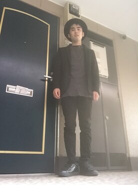 「HARE（ハレ）のダブルベルトスニーカー(HARE)（スニーカー）」を使った、トネちゃんさん（メンズ・165cm）の秋コーディネート