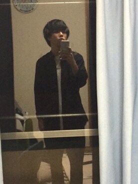 「sandro（サンドロ）のアイテム（ジャケット/アウター）」を使った、さこけんさん（メンズ・170cm）の夏コーディネート