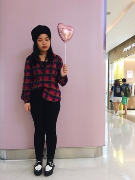 「merry jenny（メリージェニー）のアイテム（その他）」を使った、Melissaさん（レディース・154cm）の秋コーディネート