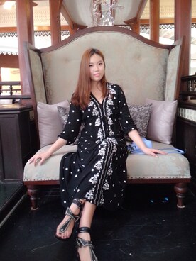 「ISABEL MARANT（イザベルマラン）のアイテム（サンダル）」を使った、badgetopさん（レディース・165cm）の秋コーディネート