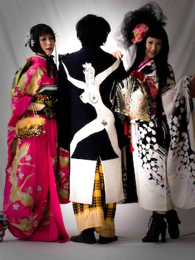 「Yohji Yamamoto（ヨウジヤマモト）のアイテム（ピーコート）」を使った、shohei_kozakiさん（メンズ・174cm）の秋コーディネート