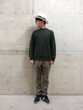 「NIKEスニーカー」｜くすくすさん（メンズ・167cm）の冬コーディネート