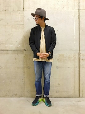 「SLICK（スリック）のアイテム（ジャケット/アウター）」を使った、くすくすさん（メンズ・167cm）の秋コーディネート