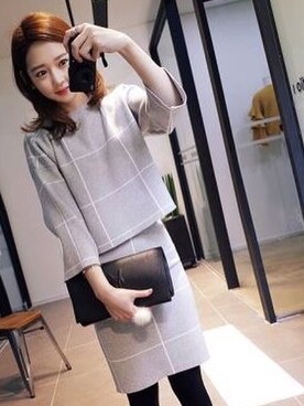 「working style」｜「アイテム（オールインワン・サロペット）」を使った、Thinkzoさん（レディース・166cm）の秋コーディネート