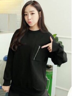 「working style」｜「アイテム（スウェット）」を使った、Thinkzoさん（レディース・166cm）の秋コーディネート