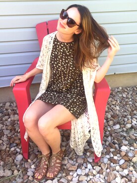 「アイテム（ドレス、ブラウン系）」を使った、maymorrisonさん（レディース・160cm）の秋コーディネート