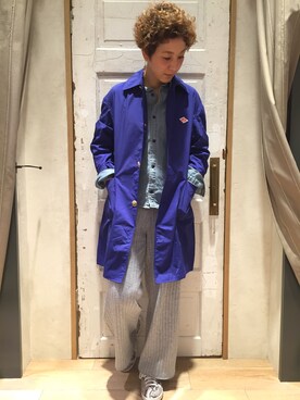「CIAOPANIC TYPY」｜「アイテム（ステンカラーコート）」を使った、midoriさん（レディース・166cm）の冬コーディネート