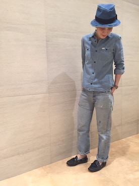 「Lee（リー）のアイテム（トップス）」を使った、midoriさん（レディース・166cm）の春コーディネート