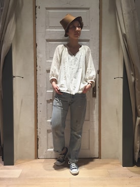 「MADE by sunny side up（サニーサイドアップ）のアイテム」を使った、midoriさん（レディース・166cm）の春コーディネート