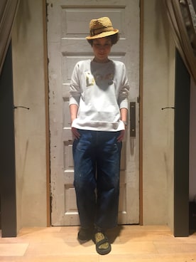 「chimala（チマラ）のアイテム（パンツ）」を使った、midoriさん（レディース・166cm）の春コーディネート