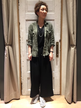 「HYKE（ハイク）のアイテム」を使った、midoriさん（レディース・166cm）の春コーディネート