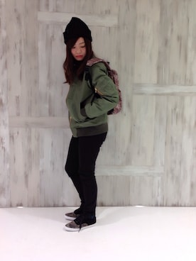 「McGREGOR CLASSIC（マックレガークラシック）のアイテム（シューズ）」を使った、aya.s3さん（レディース・150cm）の冬コーディネート