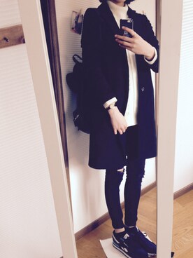 moritaさん（レディース・176cm）の冬コーディネート