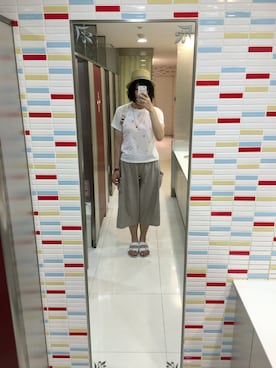 「earth music&ecology（アースミュージックアンドエコロジー）のアイテム（腕時計）」を使った、＊ふかこ＊さん（レディース・175cm）の夏コーディネート