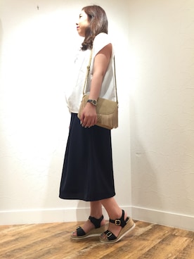 「フリンジバッグ」｜ORientalTRaffic福岡パルコさん（レディース・168cm）の夏コーディネート