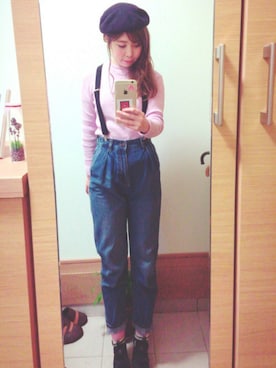 aki''♡''ak''”♡akiさん（レディース・156cm）の冬コーディネート