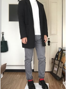 「SEVENDAYS=SUNDAY（セブンデイズサンデイ）のアイテム（レッグウェア）」を使った、キリーさん（メンズ・185cm）の春コーディネート
