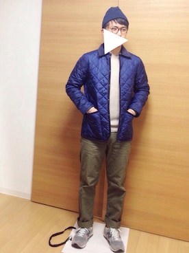 「LAVENHAM（ラベンハム）のアイテム（ブルゾン）」を使った、koheiさん（メンズ・176cm）の秋コーディネート