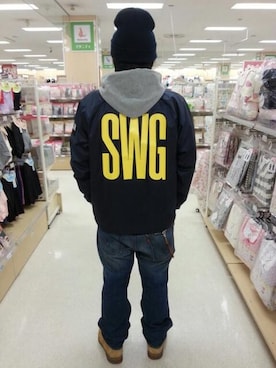 「SWAGGER（スワッガー）のアイテム（ナイロンジャケット）」を使った、yoheeeei-heyさん（メンズ・167cm）の秋コーディネート